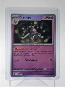 DUSCLOPS 2025 POKEMON PRISMATIC EVOLUTION MASTER BALL HOLO 036/131 Q5542 - Image 1