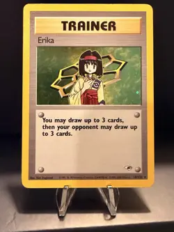 Pokemon Gym Heroes Unlimited Erika Trainer 16/132 Holo Rare - Image 1