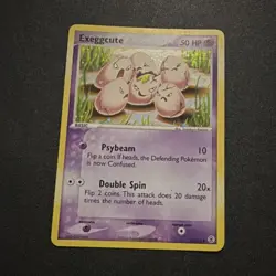 Pokemon TCG Exeggcute Reverse Holo FireRed LeafGreen 33/112 Uncommon 50 HP - Image 1