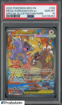 2025 Pokemon MEG EN Special Illustration Rare #182 Mega Kangaskhan ex PSA 10 - Image 1