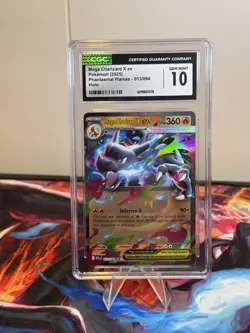 Mega Charizard X ex 013/094 Me02: Phantasmal Flames Holo CGC 10 Gem Mint Pokemon - Image 1