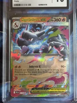 Mega Charizard X ex 013/094 Me02: Phantasmal Flames Holo CGC 10 Gem Mint Pokemon - Image 5