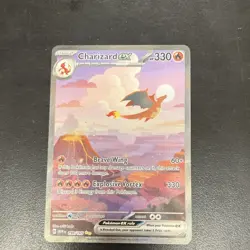 Pokemon Charizard ex 199/165 Scarlet & Violet 151 Special Illustration Rare Hol… - Image 1
