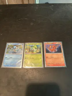 Bulbasaur Charmander Squirtle (151 Promo) (Cosmic Holo)(046 047 048) Pokemon TCG - Image 1