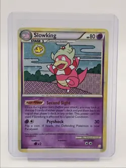SLOWKING 2010 POKEMON HEARTGOLD & SOULSILVER RARE 12/123 Q6247 - Image 1