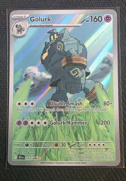 Pokemon TCG Golurk 123/086 SV Black Bolt Illustration Rare - NM / M - Image 1