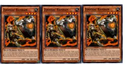 Yugioh - 3X Zoodiac Ramram - Common - 1st Edition - RATE-EN018 - Near Mint - Image 1
