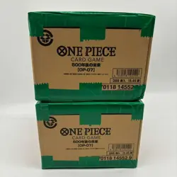 Lot of (2) One Piece Japanese OP-07 500 Years into the Future Box Case Sealed - Image 1