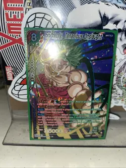 Dragon Ball Super Card Game SS Broly, Tenacious Onslaught Critical Blow BT22-132 - Image 2