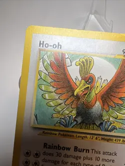 CREASE Ho-oh 18/64 Regular/Non-Holo Neo Revelation AUTHENTIC Pokemon Card - Image 3