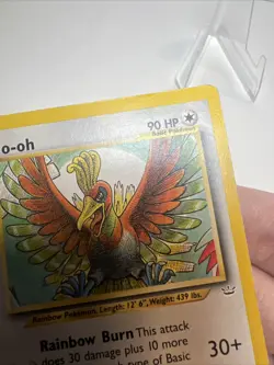 CREASE Ho-oh 18/64 Regular/Non-Holo Neo Revelation AUTHENTIC Pokemon Card - Image 4