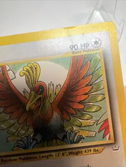 CREASE Ho-oh 18/64 Regular/Non-Holo Neo Revelation AUTHENTIC Pokemon Card - Image 5