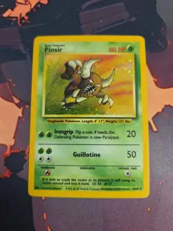 Pokemon TCG Jungle 9/64 Pinsir Holo Error No Set Symbol Vintage Card HP - Image 1