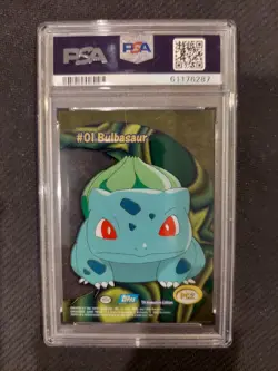 PSA 10 Bulbasaur Clear Card 200 Topps Pokemon - Image 3