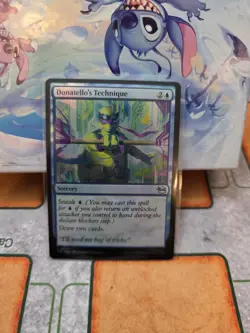 ~ Donatello's Technique ~ NM Foil ~ Teenage Mutant Ninja Turtles ~ MTG ~ - Image 1