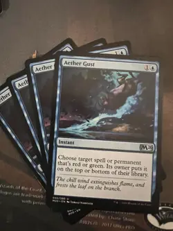 AETHER GUST X4 Core Set 2020 M20 Magic MTG MINT CARD - Image 1