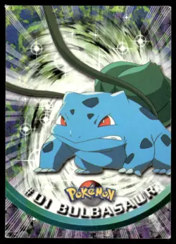 Pokemon Cards Bulbasaur #1 Topps Trading Cards Series 1 LP *3 - Image 1