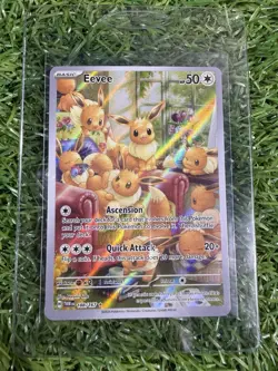 Pokemon Eevee 188/167 TWM Holo English Basic Card 2024 Standard - Image 1