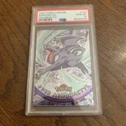 #142 Aerodactyl Topps Chrome TV Animation Series 2 Pokemon Card PSA 10 GEM MT - Image 1