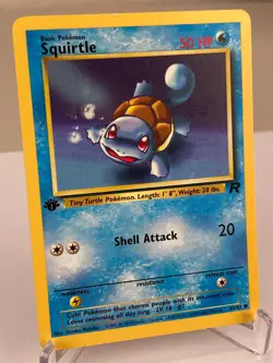 Squirtle 68/82 Team Rocket Set WOTC Pokemon Card 1st Edition - Near Mint - Image 2