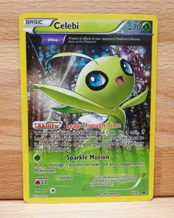 Celebi XY93 Black Star Promo Full Art Cosmos Holo Pokemon TCG Card NM - Image 1