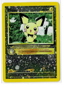 Pichu 35 Black Star Promo WOTC Reverse Holo Pokemon TCG Card NM - Image 1