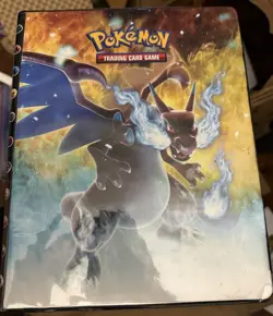 Pokemon Charizard Binder With Bulk Pokemon Cards Pages Ungraded Unsorted XY era - Image 1