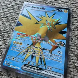 Pokemon TCG Zapdos ex 192/165 2023 Scarlet & Violet 151 Ultra Rare Card - NM - Image 2
