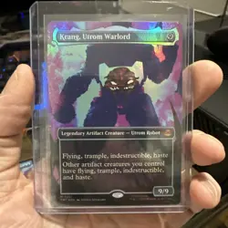 Krang, Utrom Warlord - Foil - Borderless Teenage Mutant Ninja Turtles MTG - Image 1