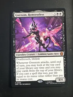 Gwenom Remorseless MTG Marvel Spider-Man #0056 Non-Foil NM-M - Image 1