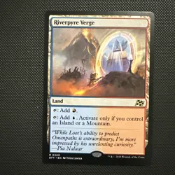 Magic: The Gathering Riverpyre Verge Aetherdrift Rare Land Regular 260 - Image 1