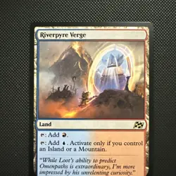 Magic: The Gathering Riverpyre Verge Aetherdrift Rare Land Regular 260 - Image 3