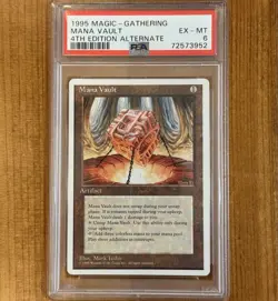 PSA 6 | MANA VAULT 4th Edition Alternate, Rare Vintage MTG, Low Population - Image 1