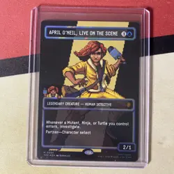 MTG Teenage Mutant Ninja Turtles APRIL O'NEIL LIVE ON THE SCENE 8-Bit Surge Foil - Image 1