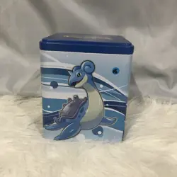 Pokemon TCG Water Stacking Tin EMPTY emansemporium Blue EUC 79 - Image 1