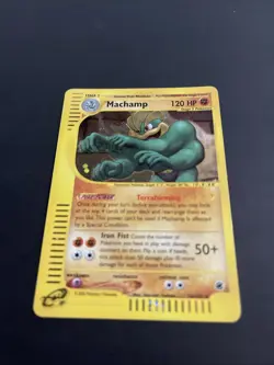 Pokemon TCG Machamp Holo Rare Card 16/165 Expedition Base Set - Image 2