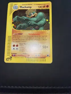 Pokemon TCG Machamp Holo Rare Card 16/165 Expedition Base Set - Image 3