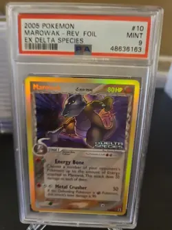Marowak Delta Species Reverse Holo 10/113 2005 Pokemon Delta Species PSA 9 MINT - Image 1