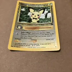 Pokemon Pichu TCG Reverse Holo Card 35/53 WOTC Promo Vintage - Image 2