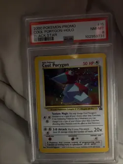 Pokemon TCG Porygon Holo Black Star Promo Card #15 PSA 8 - Image 1