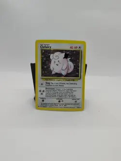 Pokemon TCG Clefairy Holo Rare Unlimited #5/102 Base Set MP - Image 1