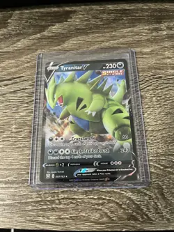 Pokemon TCG Tyranitar V Sword & Shield - Battle Styles 097/163 Holo Ultra Rare - Image 1