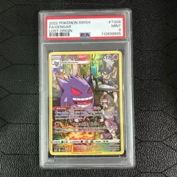 2022 POKEMON SWORD & SHIELD LOST ORIGIN #TG06 FULL ART/GENGAR PSA 9 MINT - Image 1