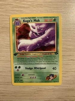 Pokemon TCG Vintage Koga's Muk 26/132 Rare 1st Edition Gym Challenge - Image 1