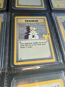 Imposter Professor Oak - Pokemon Base SHADOWLESS Rare Card + Celebrations - Image 4