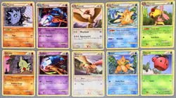 Pokemon HGSS Unleashed Regular Vintage Card Lot x10 NM 💎 (2 RARES) - Image 1