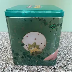 2022 Pokemon TCG Stacking Pokemon Tin EMPTY Green Tin - Image 4