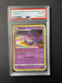 Gengar 066 PSA 8 2023 Pokemon Trick Or Trade Holo - Image 1