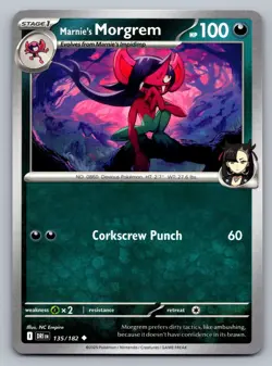 Pokemon TCG SV10: Destined Rivals Marnie's Morgrem 135/182 - Image 1