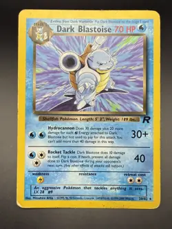 Dark Blastoise 20/82 Team Rocket Non Holo - Pokemon TCG Vintage - Image 1